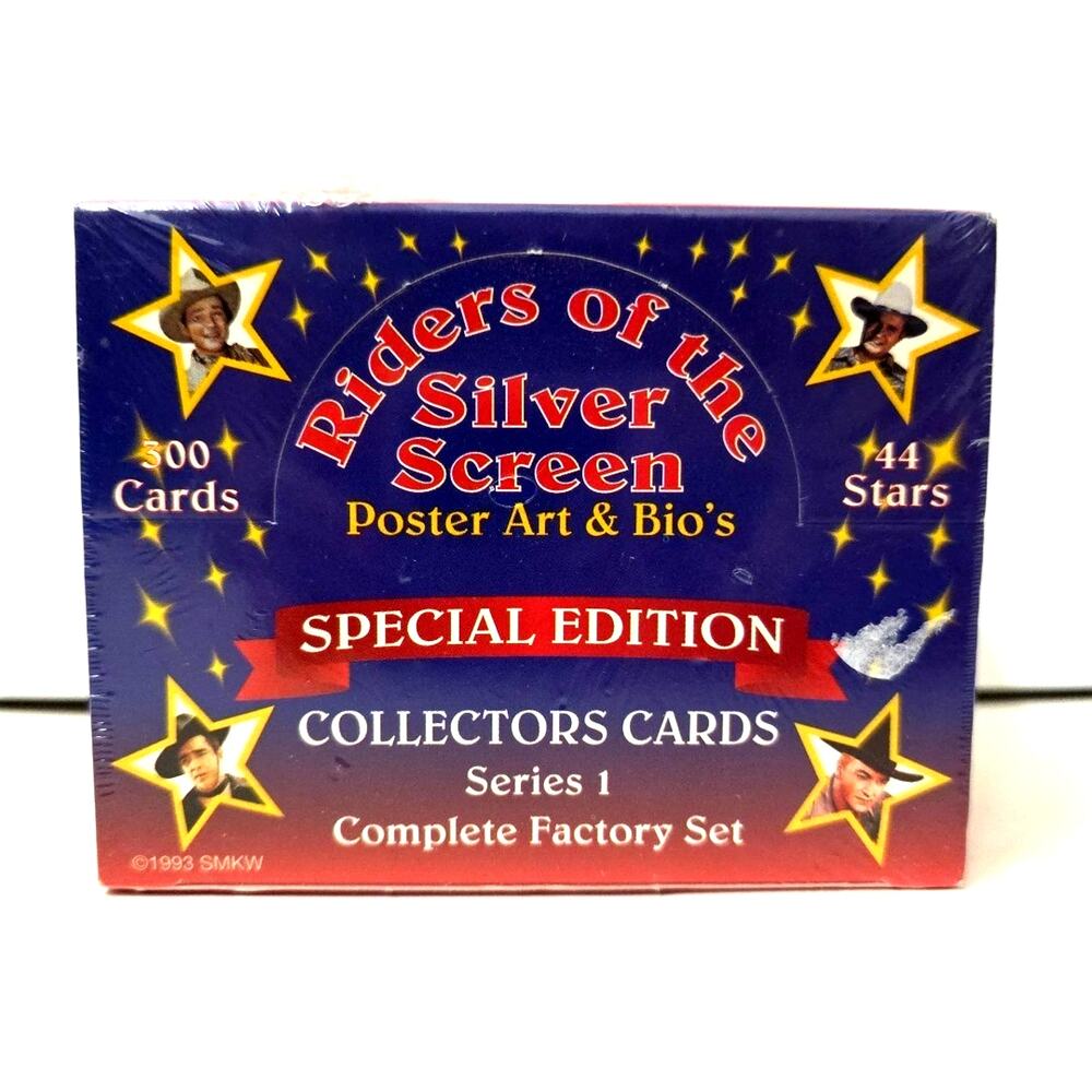 1993 Riders of the Silver Screen Collectors Cards Series 1 New Factory SEALED